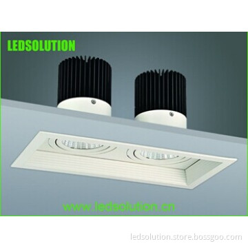 High Brightness Recessed Grille Double Head LED Downlight
